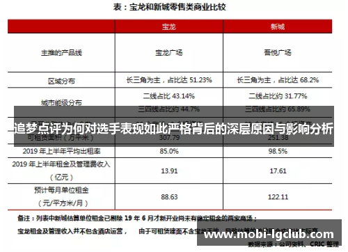 追梦点评为何对选手表现如此严格背后的深层原因与影响分析